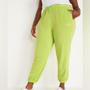 NWT Old Navy Extra High Waisted Vintage Garmet Dyed Logo Sweatpants
